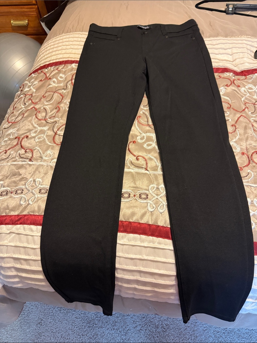 Liverpool Black Boot-Cut Pants